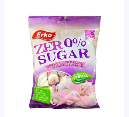 مارشميلو محشي خالي من السكر خالي من الجلوتين 