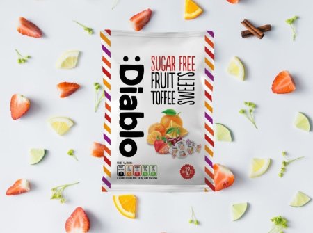 كيس مصاص مشكل من ديابلو بدون سكر 