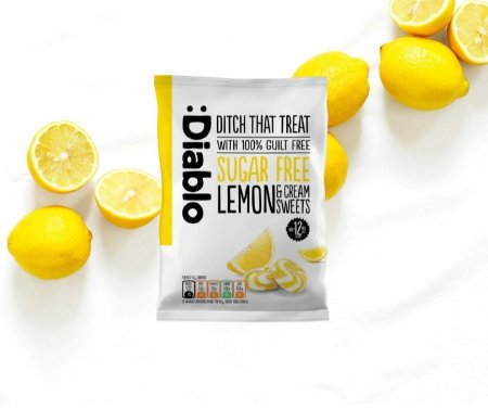 كيس مصاص من ديابلو ليمون بدون سكر 