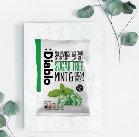 كيس مصاص من ديابلو نعنع بدون سكر 