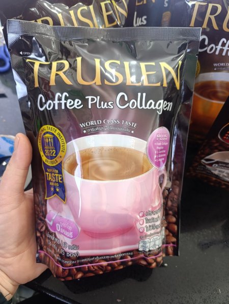 قهوة Truslen المدعمه بالكولاجين بدون سكر مضاف 15اصبع