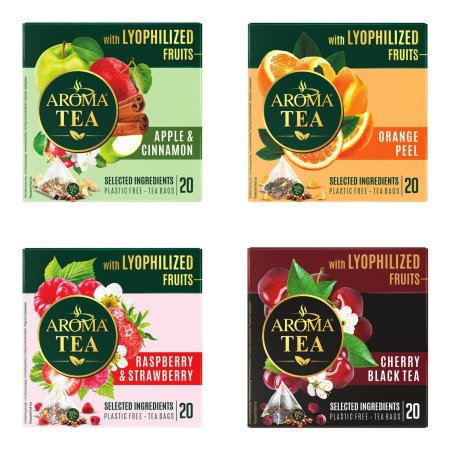 شاي Aroma العطري مع الفواكه المجففه بالتجميد 20كيس