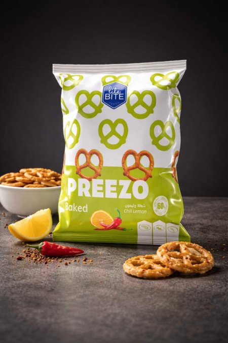 بيجلا lite bite بالشركه والليمون مخبوزة بالفرن 45غم