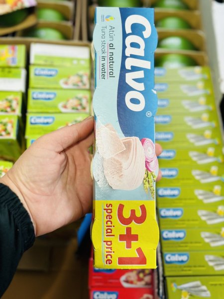 بكج تونا ستيك Calvo محفوظ بالماء بكج التوفير