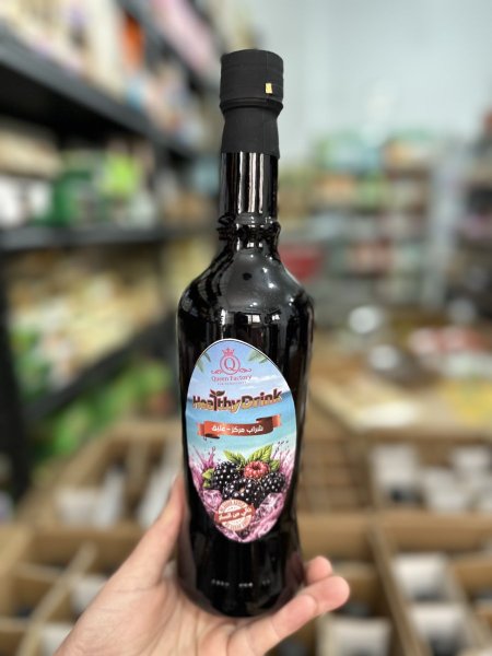 شراب توت العليق المركز بدون سكر مضاف لتر