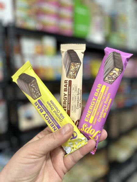 بار الطاقه توبس عالي الألياف بدون سكر مضاف