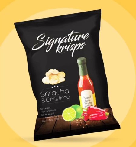 رقائق البطاطا بالملح البحري بنكهة الفلفل والليمون 