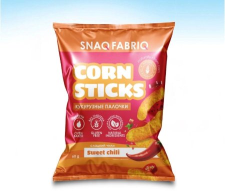 بمبا اصابع الذرة بنكهة سويت شيلي 6٪بروتين خالي من الجلوتين والصويا 60غم