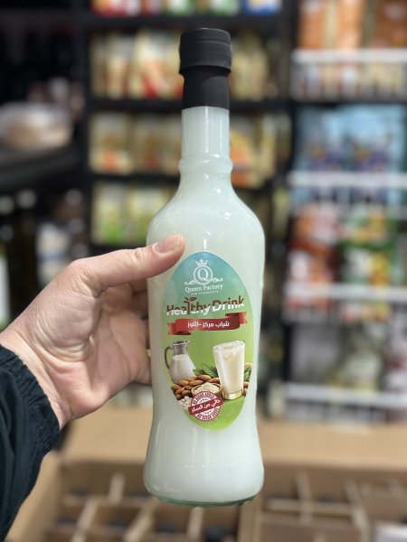 شراب اللوز المركز بدون سكر مضاف لتر