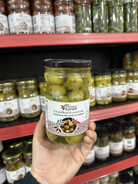 زيتون رومي بحشوه الجوز وزن كيلو