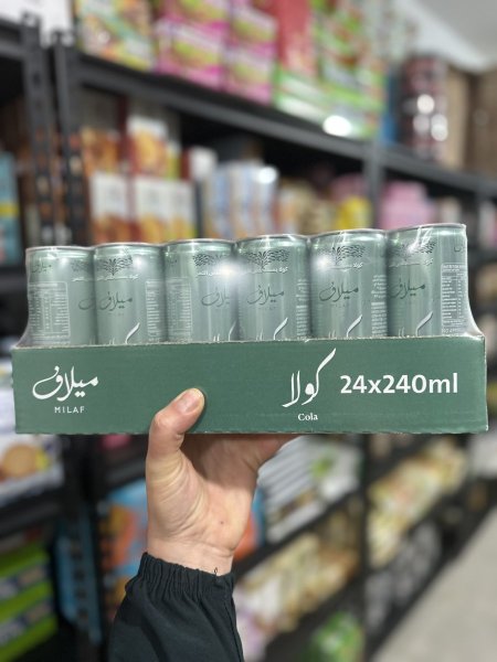 صندوق كولا ميلاف 24علبه بدون سكر مضاف