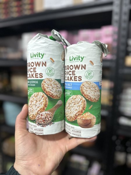 2 رايس كيك خالي من الجلوتين قليل السعرات الحراريه بدون سكر