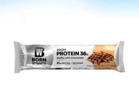 بروتين بار وينر ميجا برو 31غم بروتين بالوافل والشوكولاته بدون سكر 85غم