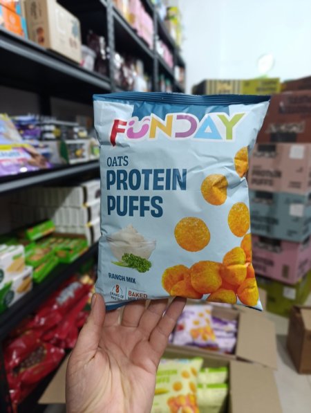 بمبا بروتين مخبوزة بالفرن بطعم الرانش 40غم