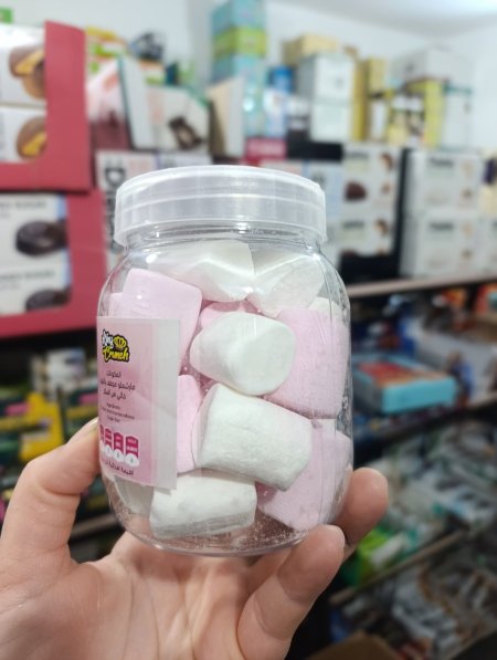 مارشميلو مجفف بالتبريد بدون سكر مضاف