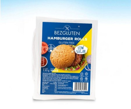 خبز برغر خالي من الجلوتين خالي من اللاكتوز  عالي الالياف 130غم
