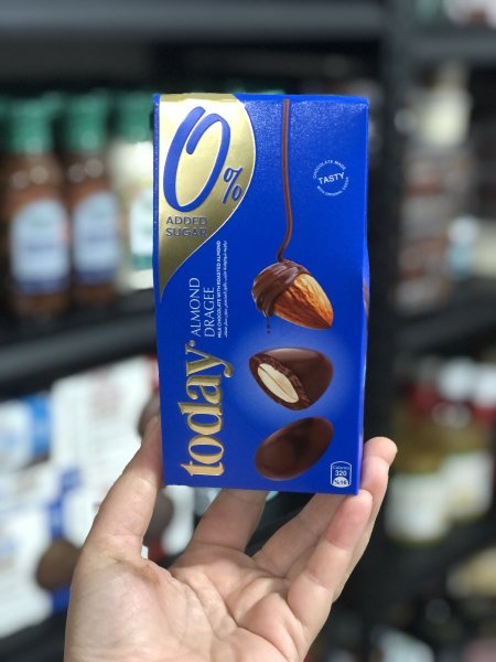 شوكلاته دراجيه حليب   توداي بحشوه اللوزبدون سكر مضاف 60غم