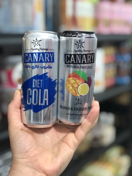 مشروب كناري الغازي بدون سكر مضاف