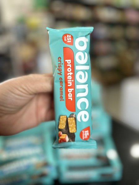 بروتين بار balance بالشوكلاته والكراميل 20غم بروتين