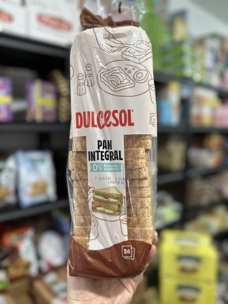 خبز توست القمح الكامل عالي الألياف بدون سكر مضاف 820 غم