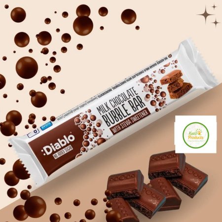 لوح شوكولاته ببلي بدون سكر مضاف