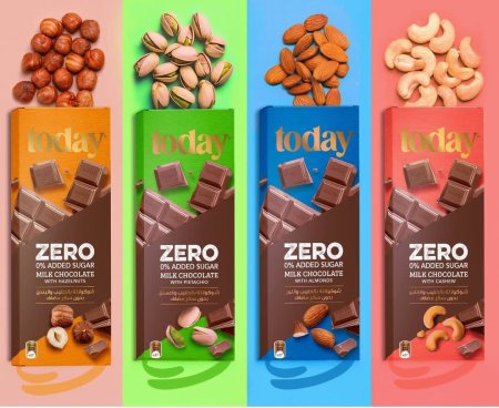 لوح شوكولاته حليب من تودي بدون سكر مضاف