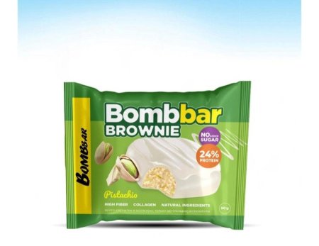 كوكيز براوني البستاشيو 24٪بروتين غني بالالياف والكولاجين بدون سكر مضاف 50غم