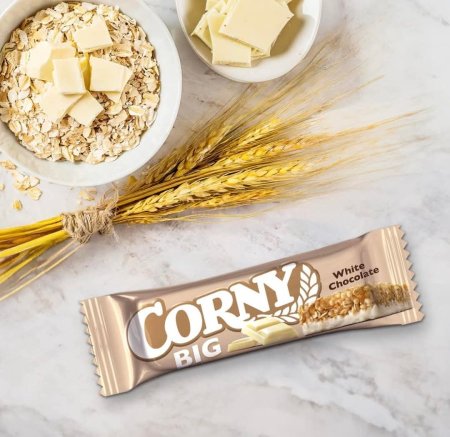 كورني شوفان مع شوكولاته بيضاء غني بالالياف