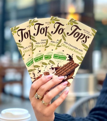 لوح شوكولاته توبس بمضادات الأكسدة بدون سكر مضاف