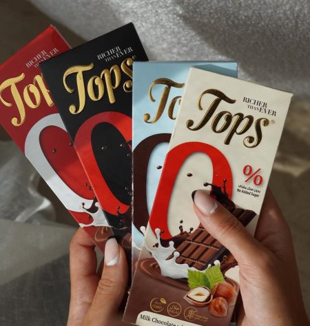 لوح شوكولاته توبس بدون سكر مضاف