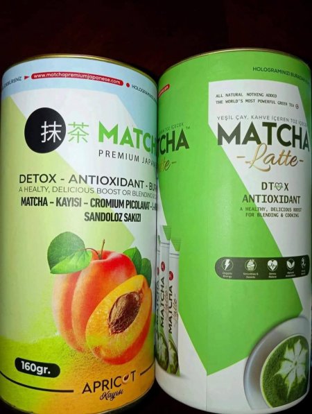 ماتشا عضوية اصليه علب حديد 20اصبع