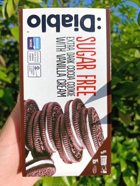 علبة بسكوت ديابلو ساندويش اوريو بدون سكر مضاف