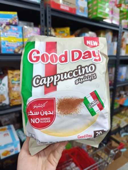كابتشينو good day سادة بدون سكر مضاف 20كيس