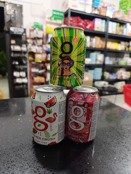 مشروب جي كولا الغازي بدون سكر مضاف 300مل