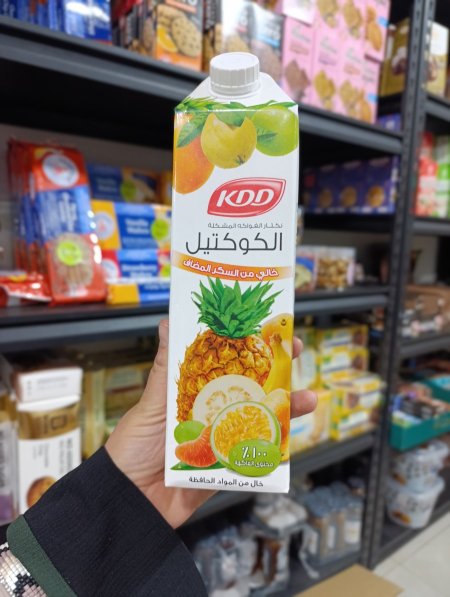 عصير kdd الطبيعي بدون سكر مضاف بدون محليات لتر