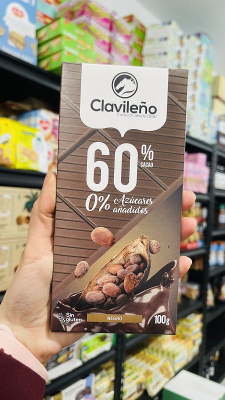 شوكولاته كلافينيلو 60% دارك بدون سكر مضاف بدون جلوتين