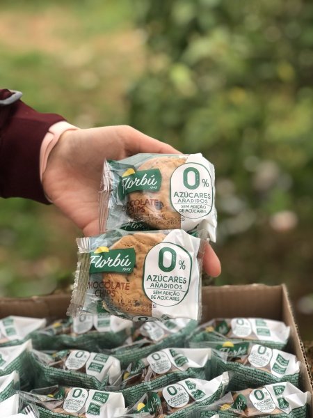 4اكياس كوكيز فلوربو القمح الكامل بحبيبات الشوكلاته بدون سكر مضاف 39غم