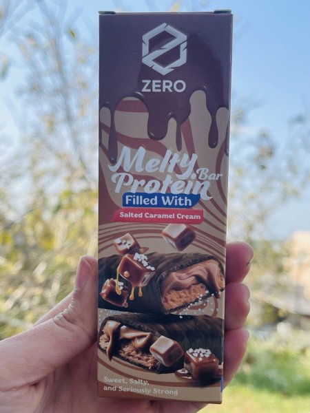 ميلتي بروتين بار بحشوة الكراميل المملح 50غم