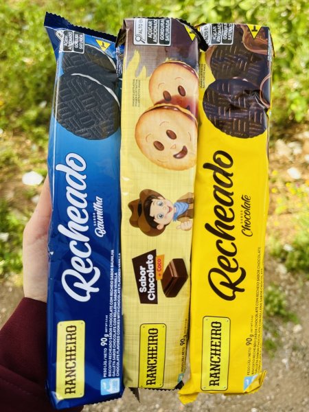 بسكوت ساندويش برازيلي من القمح الكامل قليل السعرات الحراريه