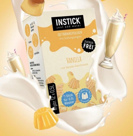 مشروب ايس فانيلا بدون سكر مضاف 12كيس