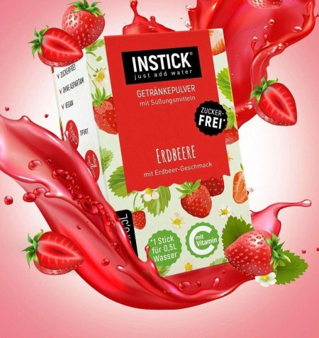 عصير حلل بطعم الفراولة بدون سكر مضاف 12كيس