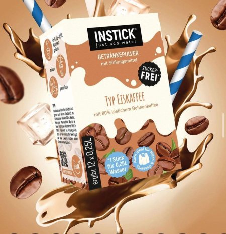 مشروب الايس كوفي بدون سكر مضاف 12كيس