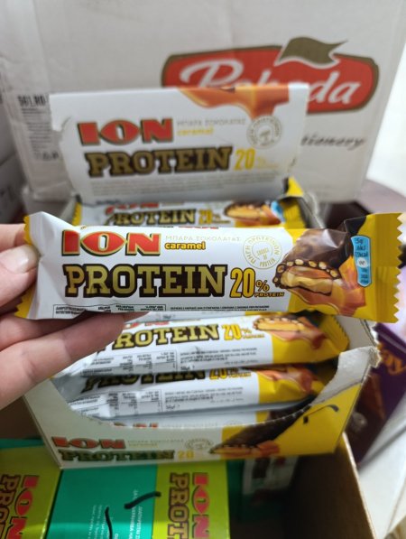 بروتين بار ايون الروسي بالكراميل قليل السكر 22٪بروتين