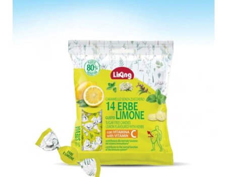 مصاص بنكهة الليمون المنعش والاعشاب بدون سكر مضاف 50غم