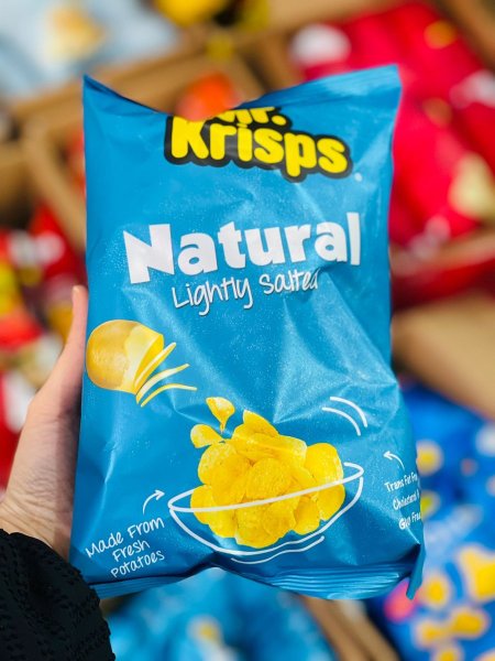 رقائق البطاطا الصحية بالملح الخفيف غير مقلي 80غم