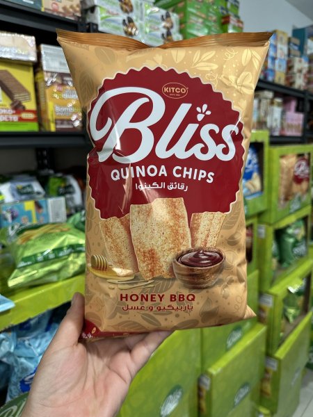 رقائق الكينوا من BLISS مقرمشة وصحية عاليه الالياف غير مقليه