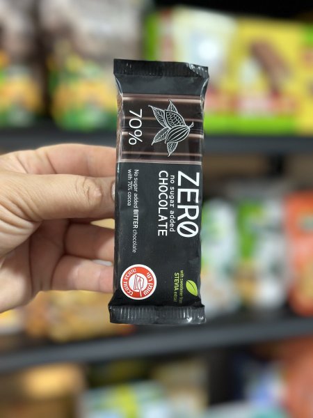 شوكلاته Zero دارك70% بدون سكر مضاف