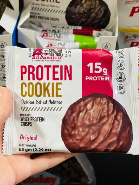 كوكيز عالي البروتين بدون سكر مضاف خالي من الجلوتين والمواد الحافظة