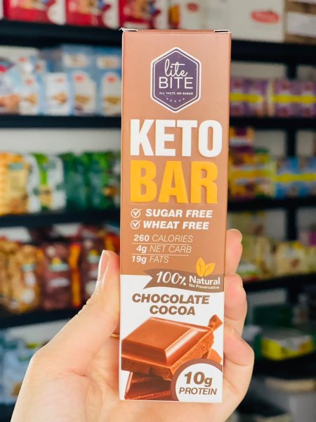 شوكولاته بار كيتو 20غم بروتين بدون سكر مضاف