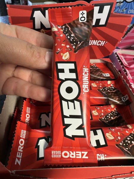 شوكلاته NEOH كرنشي بكريما الشوكلاته بدون سكر مضاف عالية الالياف منخفضة الكربوهيدرات